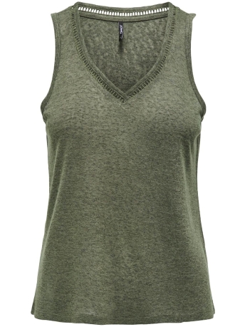 Only Top ONLPENNY S/L V-NECK TOP JRS 15320076 IVY GREEN