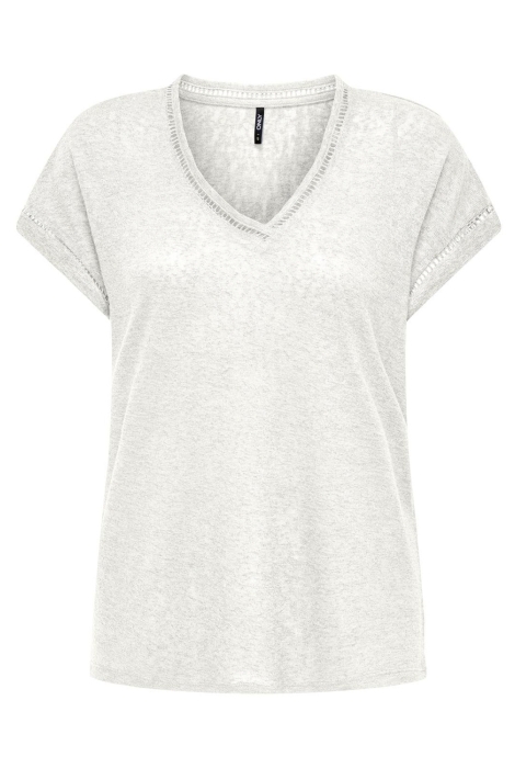 Only onlpenny s/s v-neck top jrs