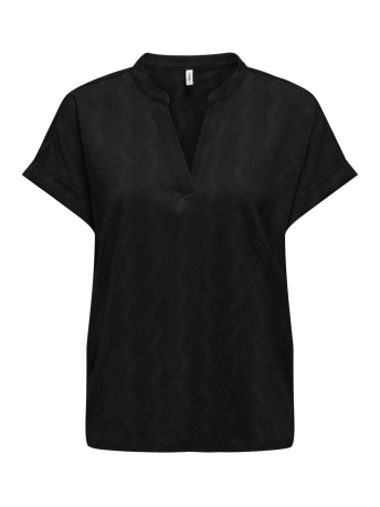 Only T-shirt ONLDIA S/S V-NECK TOP CS JRS 15320119 Black