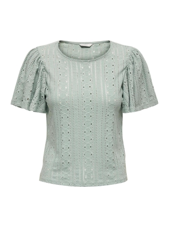 Only T-shirt ONLRIVERSIDE S/S FLAIRED TOP JRS 15312474 JADEITE