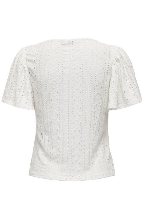Only ecru dames t-shirt | Achteraanzicht