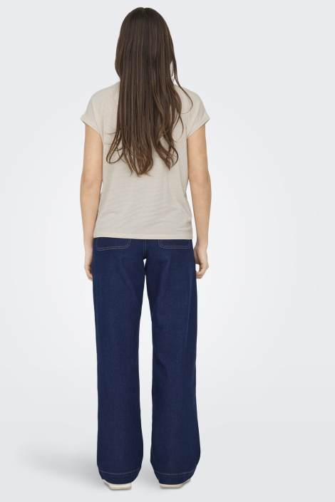 Only beige dames t-shirt | Model