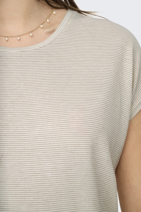 Only onlclaudia s/s glitter stripe top j