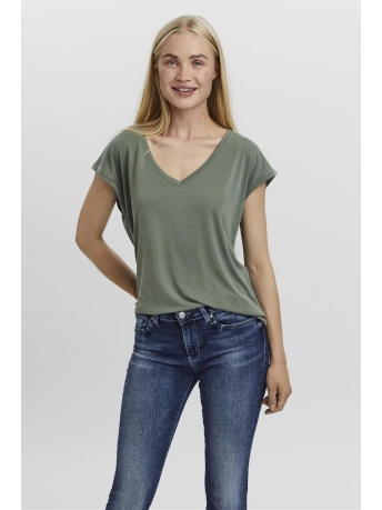 Vero Moda T-shirt VMFILLI SS V-NECK TEE GA NOOS 10247666 Laurel Wreath