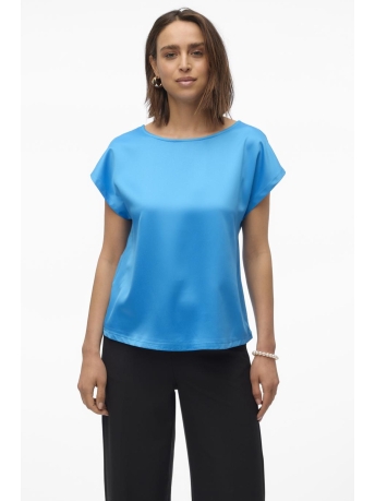 Vero Moda T-shirt VMMERLE MIX TOP WVN GA NOOS 10305151 IBIZA BLUE