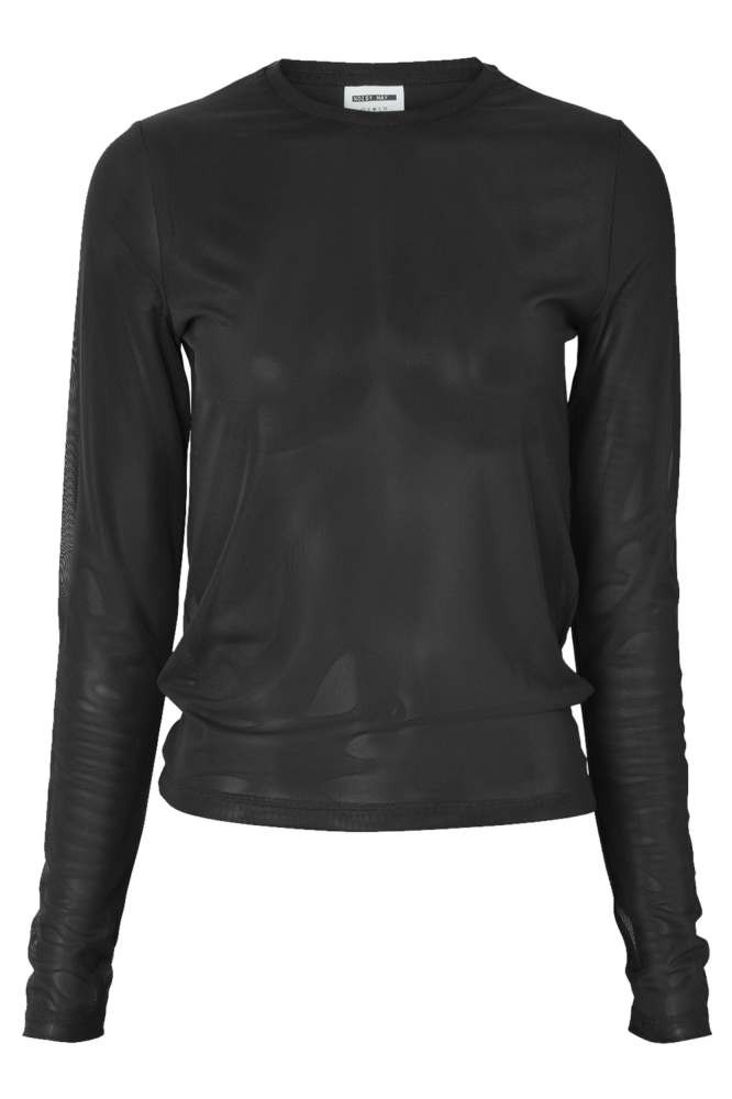 NMJUDITH L/S MESH TOP BG NOOS 27023338 Black