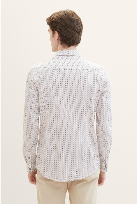 Tom Tailor fitted printed stretch shirt
