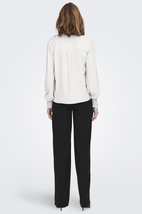 Only onlmette v-neck ls smock top noos w