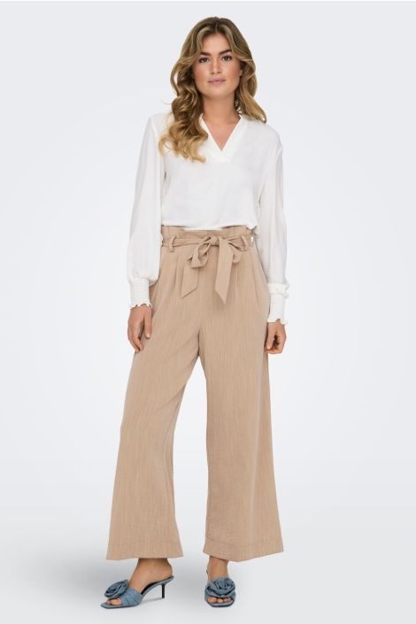 Only onlmette v-neck ls smock top noos w