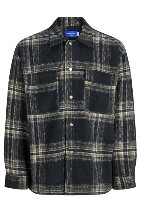 Jack & Jones zwarte heren overhemd | Vooraanzicht