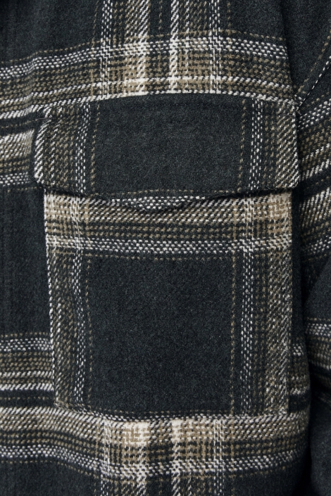 Jack & Jones zwarte heren overhemd | Close up