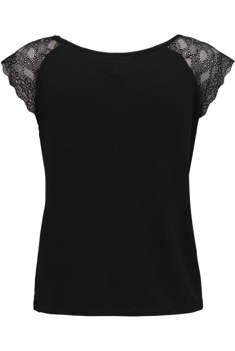 Only onlpetra s/s lace mix top jrs noos