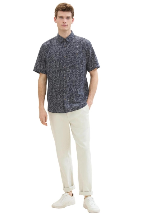 Tom Tailor printed cotton linen shirt