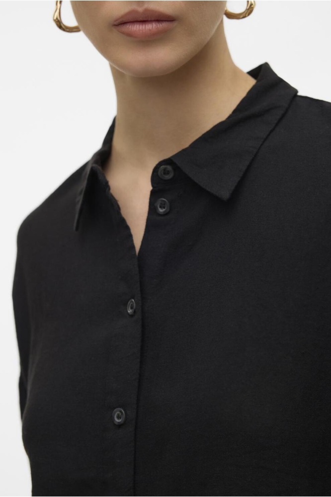 VMLINN 2/4 SHORT SHIRT WVN NOOS 10306820 Black