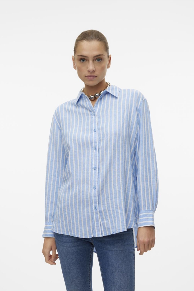 VMLINN LS SHIRT WVN NOOS 10305085 Marina stripes Olga