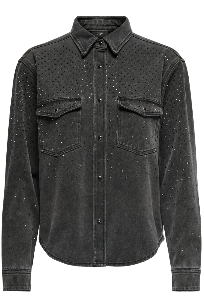 Jacqueline de Yong zwarte dames blouse | Vooraanzicht
