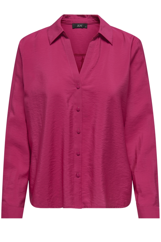 JDYCAMILLE L/S LOOSE V-NECK SHIRT W 15339012 GRANITA