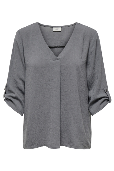 Jacqueline de Yong Blouse JDYDIVYA 3/4 TOP WVN NOOS 15226911 STEEL GRAY