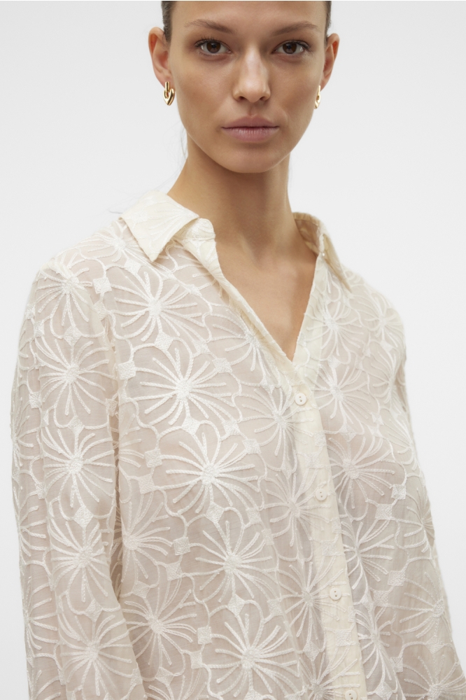 VMKANE LS SHIRT WVN 10321955 BIRCH