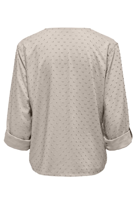 Jacqueline de Yong beige dames blouse | Achteraanzicht