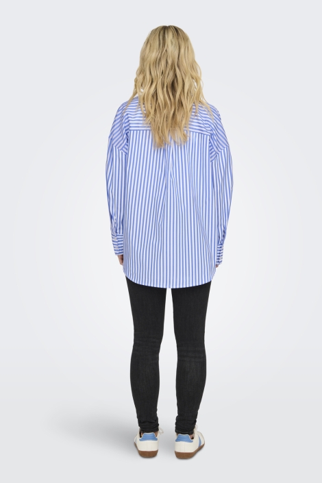 Jacqueline de Yong witte dames blouse | Model achteraanzicht