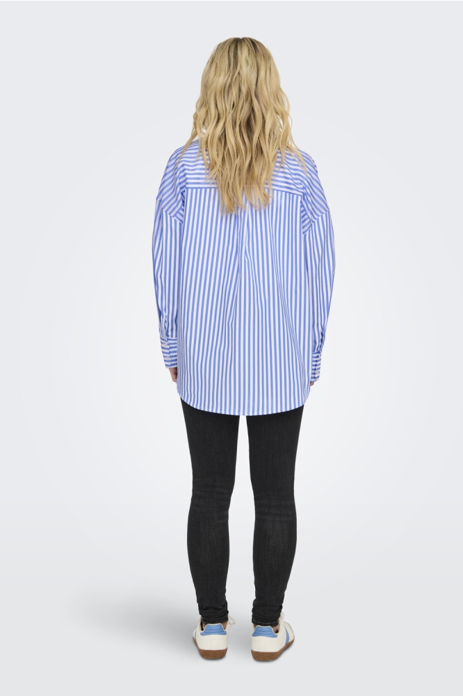Jacqueline de Yong witte dames blouse | Model achteraanzicht