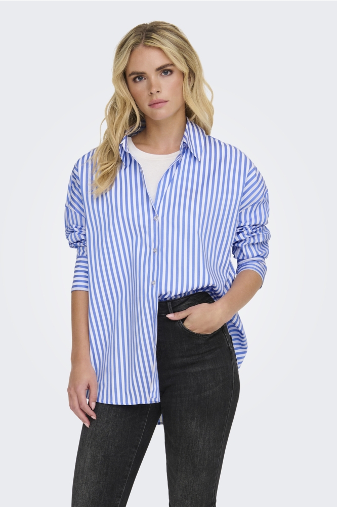 Jacqueline de Yong witte dames blouse | Model vooraanzicht