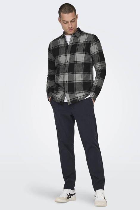 Only & Sons grijze heren overhemd | Model