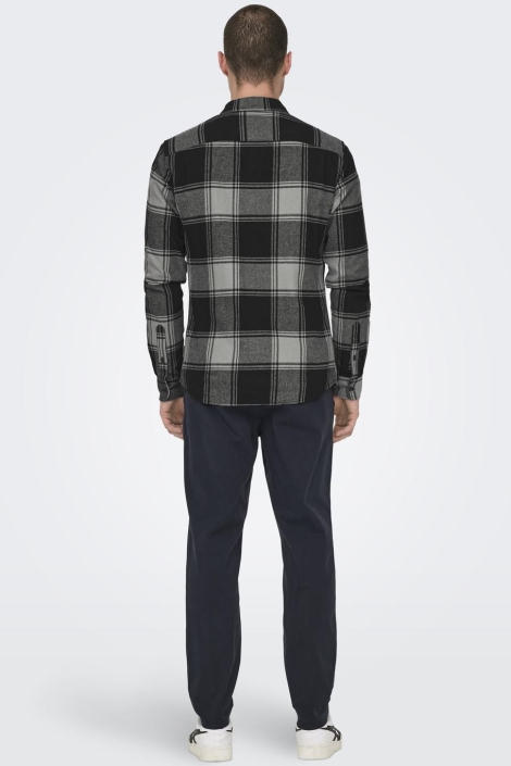 Only & Sons grijze heren overhemd | Model