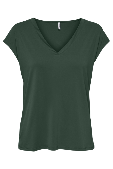 Only groene dames t-shirt | Vooraanzicht