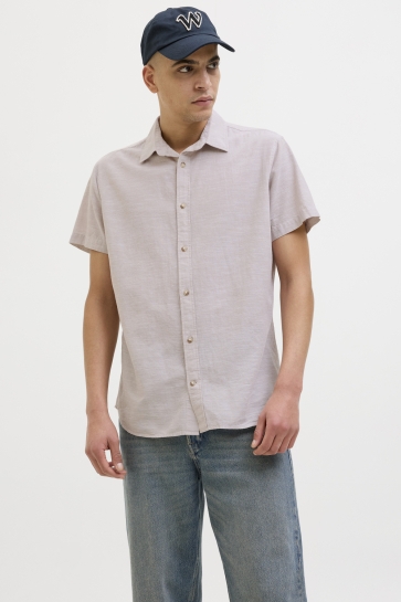 Jack & Jones Overhemd JJESUMMER SHIRT SS SN 12269329 CROCKERY