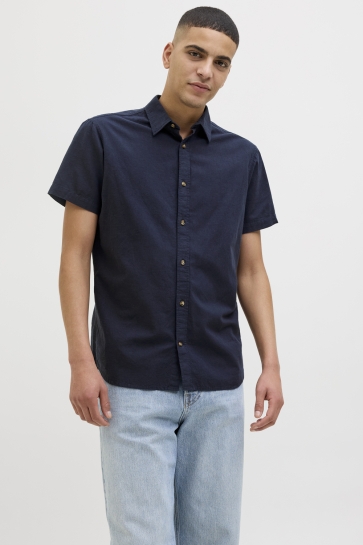 Jack & Jones Overhemd JJESUMMER SHIRT SS SN 12269329 NAVY BLAZER
