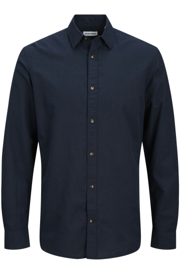 Jack & Jones Overhemd JJESUMMER SHIRT LS SN 12269315 NAVY BLAZER