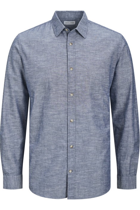 Jack & Jones blauwe heren overhemd | Vooraanzicht