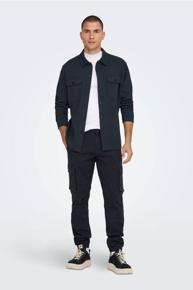 Only & Sons blauwe heren overhemd | Model