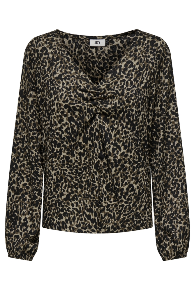 Jacqueline de Yong camel dames t-shirt | Vooraanzicht