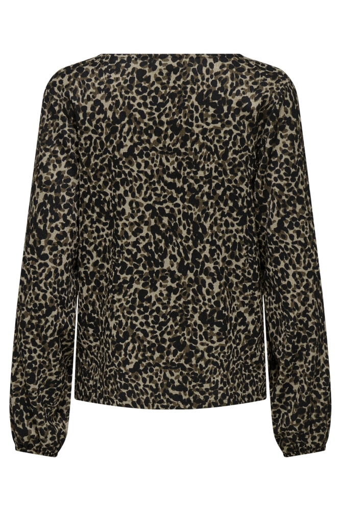 Jacqueline de Yong camel dames t-shirt | Achteraanzicht