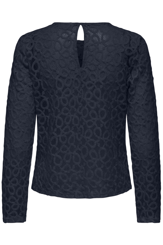 Jacqueline de Yong blauwe dames t-shirt | Achteraanzicht