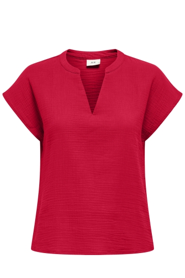 Jacqueline de Yong T-shirt JDYTHEIS LIFE S/S TOP WVN DIA 15317398 Ski Patrol
