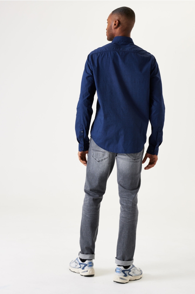 Garcia blauwe heren overhemd | Model