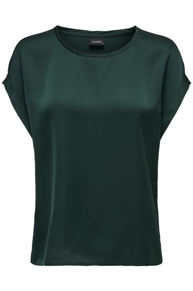 Only groene dames t-shirt | Vooraanzicht