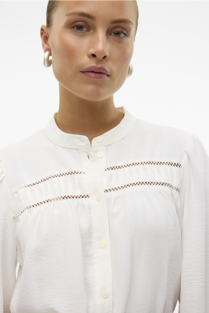 Vero Moda witte dames blouse | Close up