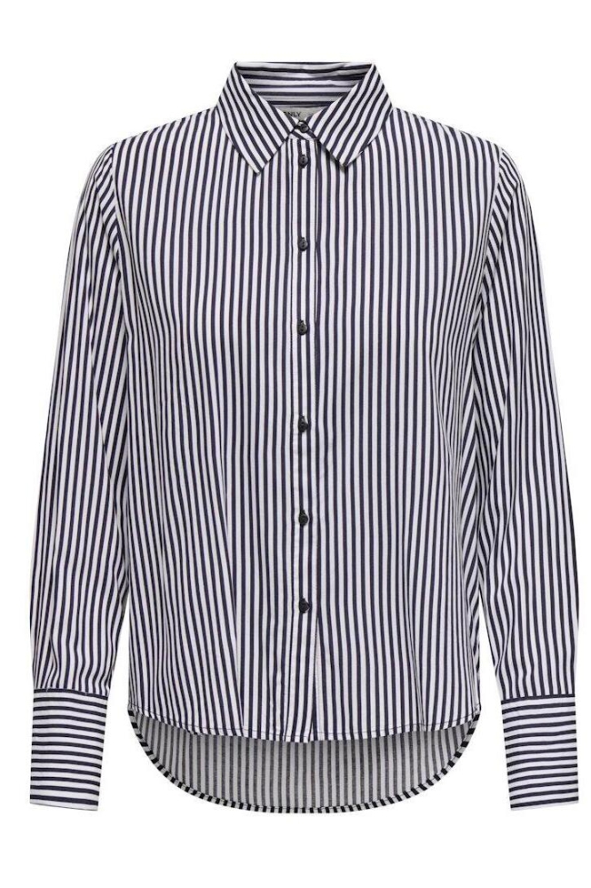 Only zwarte dames blouse | Vooraanzicht
