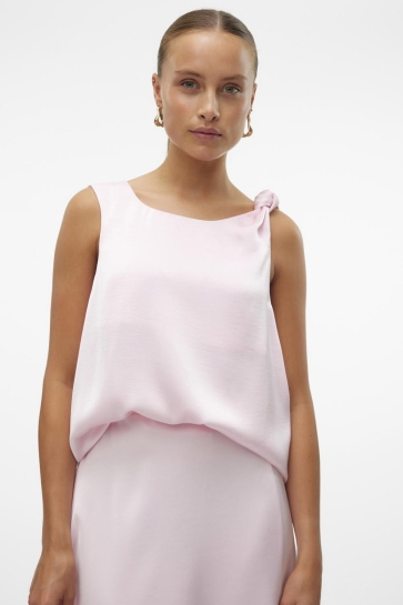 Vero Moda Top VMRITA SL KNOT DETAIL TOP WVN VIP 10323895 PINK A BOO