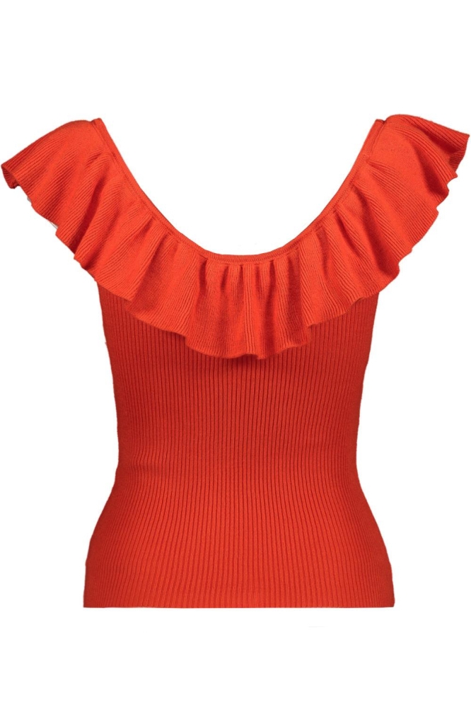Vero Moda rode dames top | Achteraanzicht