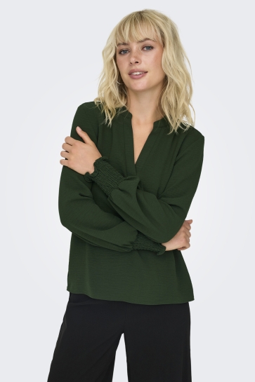 Only Blouse ONLMETTE V-NECK LS SMOCK TOP NOOS W 15284309 Duffel Bag