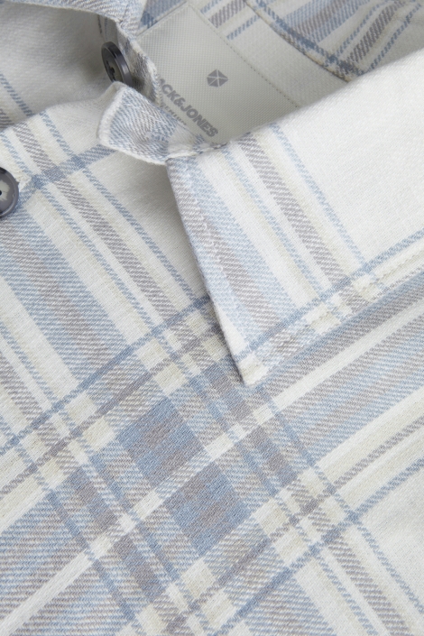 Jack & Jones blauwe heren overhemd | Close up