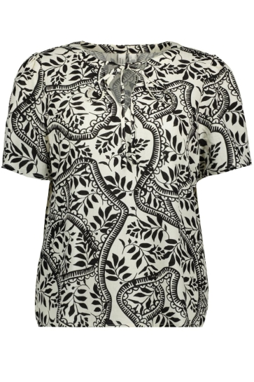 Vero Moda Blouse VMBALI S/S V-NECK TOP WVN BTQ GA 10327060 Cloud Dancer/BALI