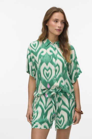 Vero Moda Blouse VMMENNY S/S SHIRT WVN GA 10324137 BOSPHORUS