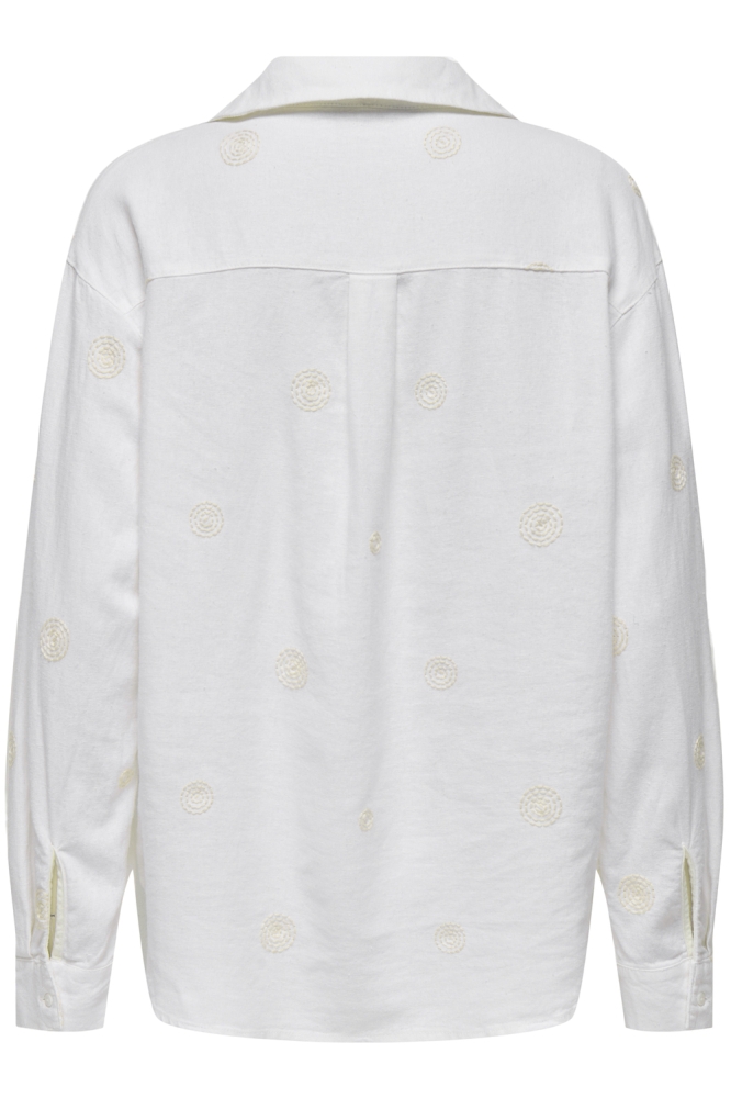 Only ecru dames blouse | Achteraanzicht